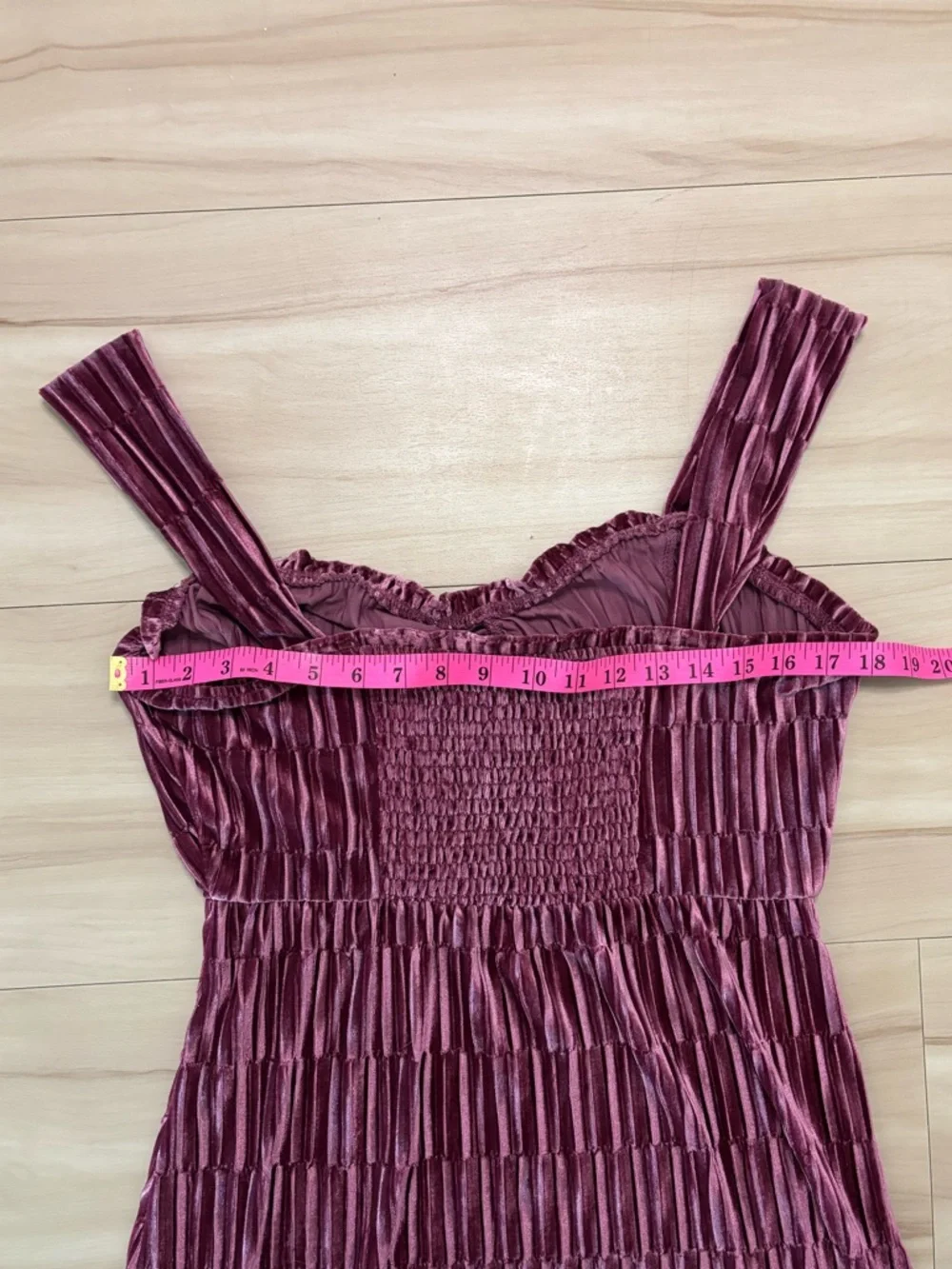 Betsey Johnson Velvet Velour Party Dress in Mauve Pink - Size XL - Picture 5 of 6